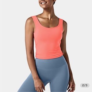 HALARA U neck backless crossover top